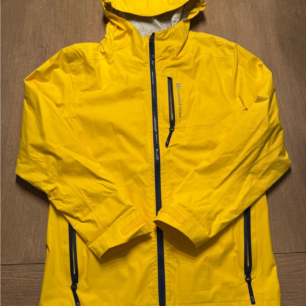 Vineyard Vines Yellow Waterproof Boy's Jacket